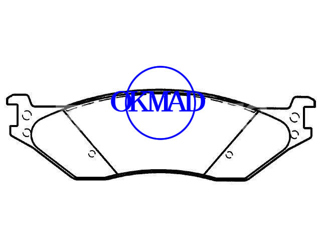 Ford LCF450/550 Ford Truck F450/550 pastilha de freio FMSI:D1353-7972,OEM:5C3Z-2001-BA,F1353